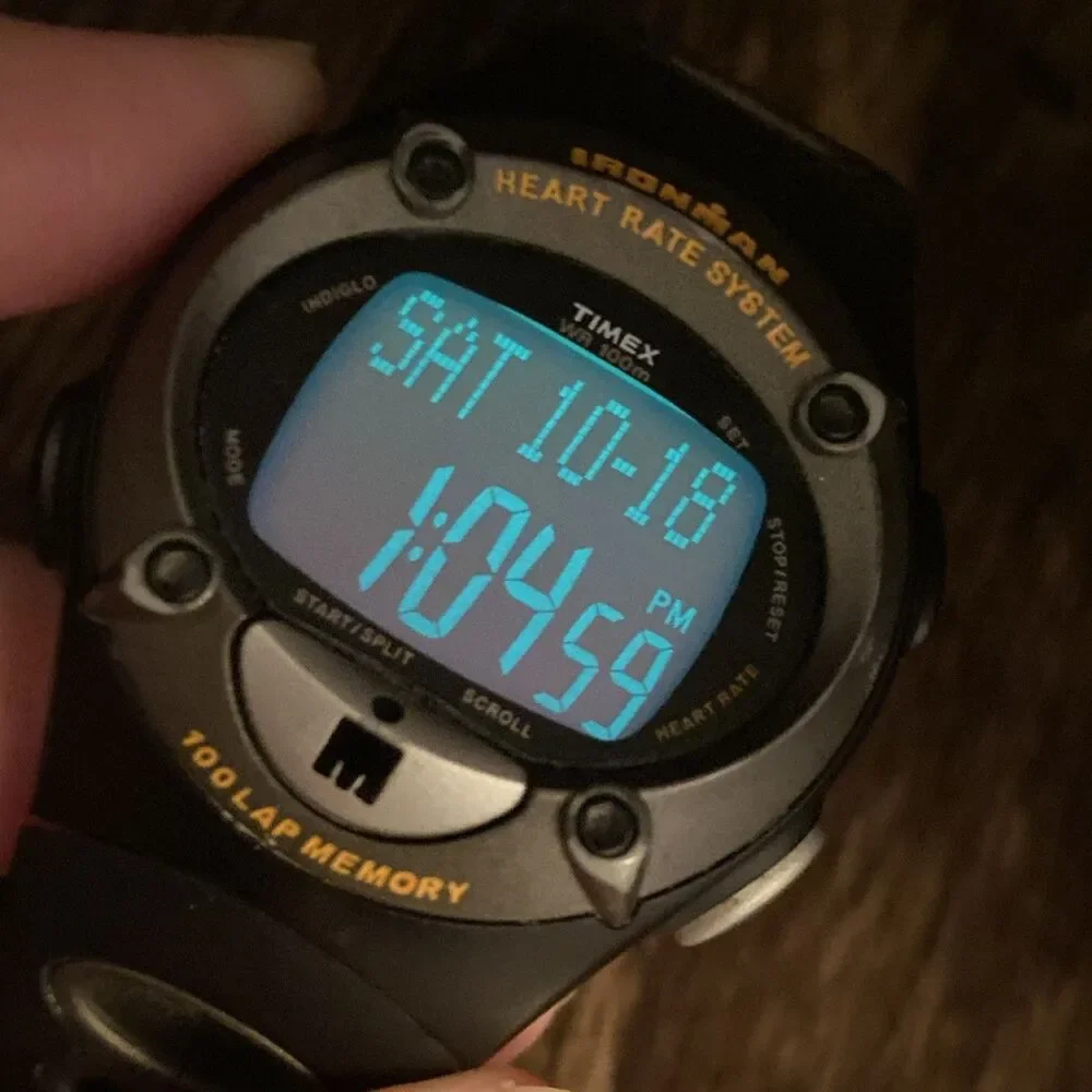 Timex Ironman With Modded Screen And Heart Rate Monitor
